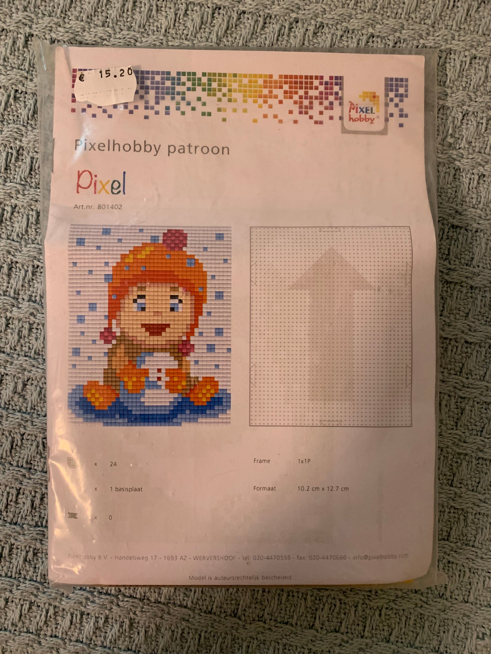 Pixel Set: Meisje met sneeuwbal