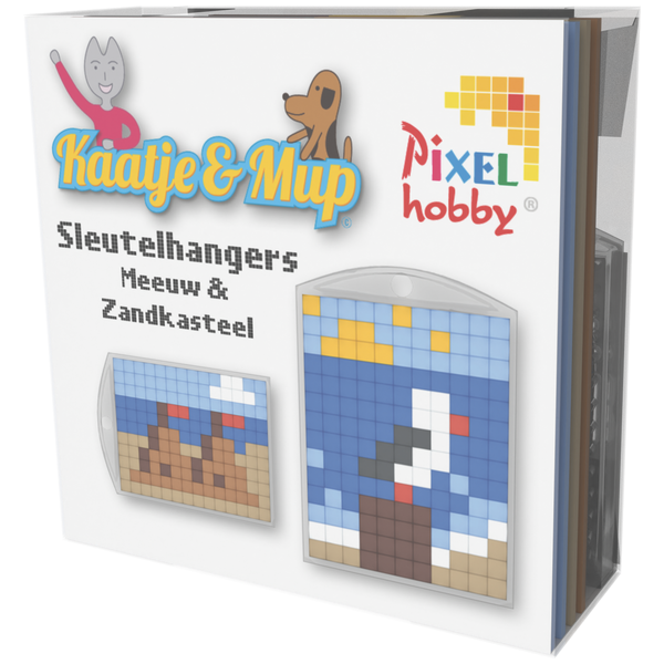 Sleutelhangers 2x - Meeuw & Zandkasteel