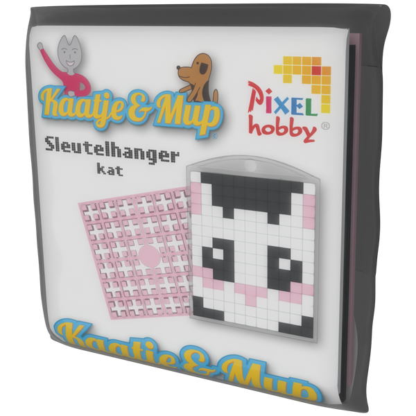 Sleutelhanger - Kat Wit