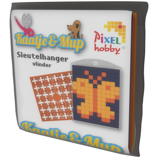 Sleutelhanger - Vlinder Oranje