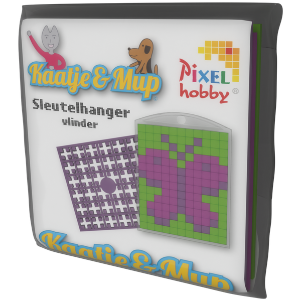 Sleutelhanger - Vlinder Paars