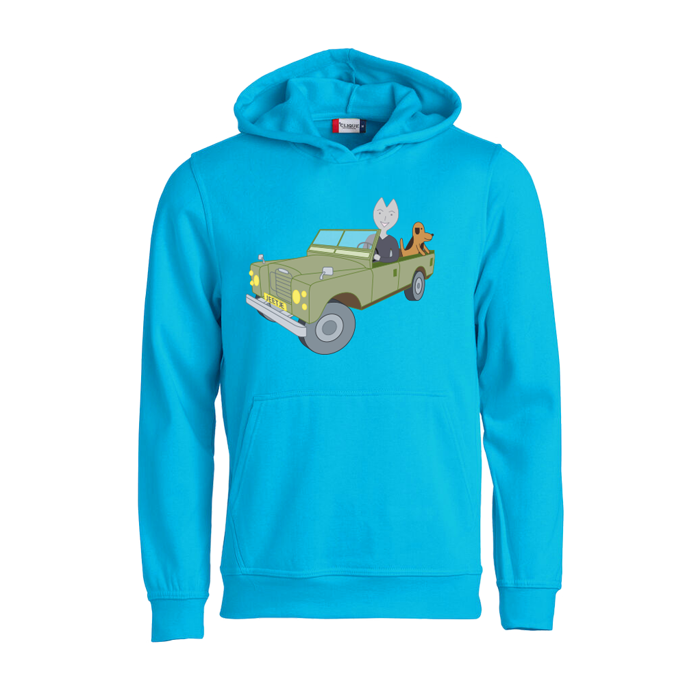 Hoodie voor kinderen van Kaatje&Mup met de jeep — foto 3