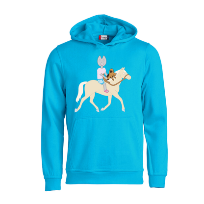 Hoodie voor kinderen van Kaatje&Mup met paardrijden