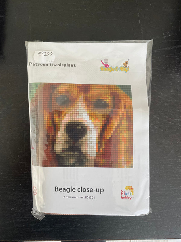 Pixel Set: Beagle close-up