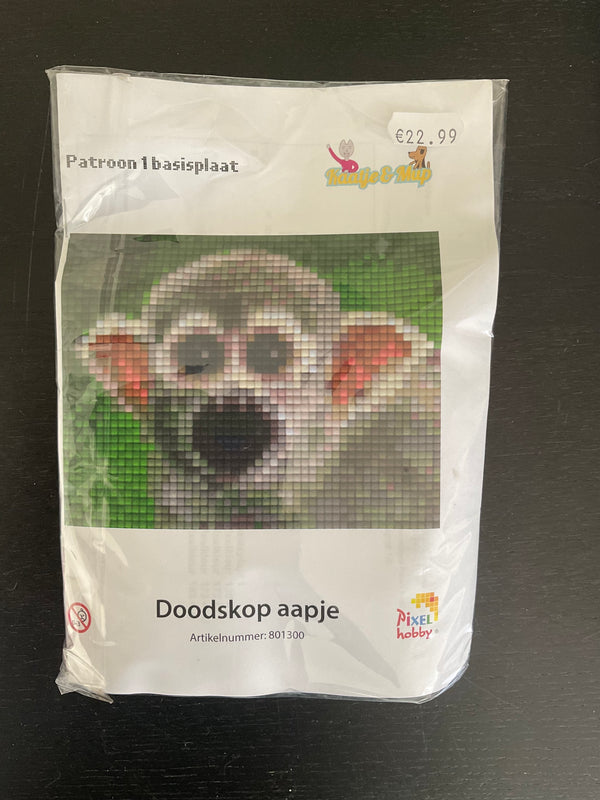 Pixel Set: Doodskop aapje