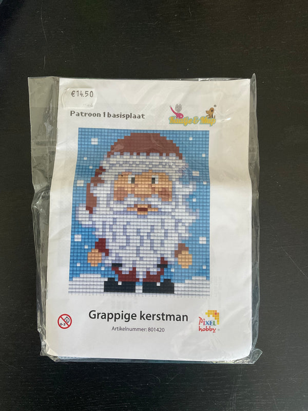 Pixel Set: Grappige kerstman