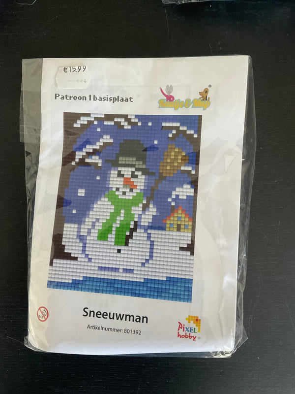Pixel Set: Sneeuwman