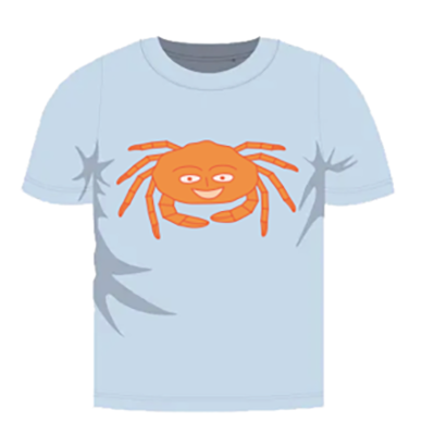 Kinder t-shirt - Krab