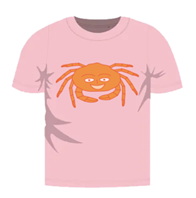 Kinder t-shirt - Krab