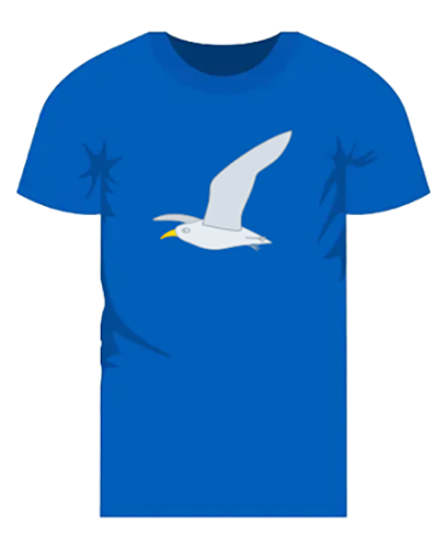 Kinder t-shirt - Meeuw Vliegend