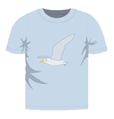 Kinder t-shirt - Meeuw Vliegend