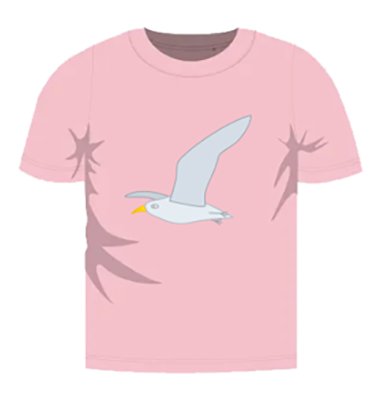 Kinder t-shirt - Meeuw Vliegend