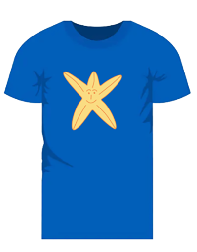 Kinder t-shirt - Zeester