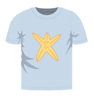 Kinder t-shirt - Zeester