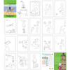 Coloring book Kaatje&amp;Mup A5: Going to the beach - Green series, Part 1