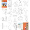 Coloring book Kaatje&amp;Mup A5: Going to the beach - Orange series, Part 1