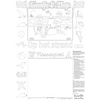 Coloring page placemat Kaatje&amp;Mup - Sandcastle