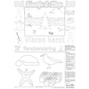 Mix: 3x Coloring page placemat Kaatje&amp;Mup - Celebrating Christmas