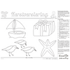 Mix: 3x Coloring page placemat Kaatje&amp;Mup - Celebrating Christmas