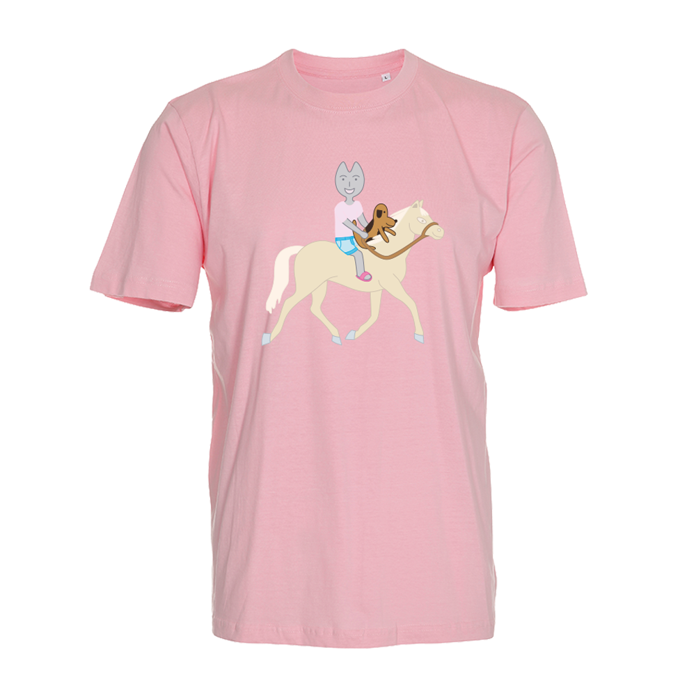 Kinder t-shirt - Kaatje&Mup Paardrijden