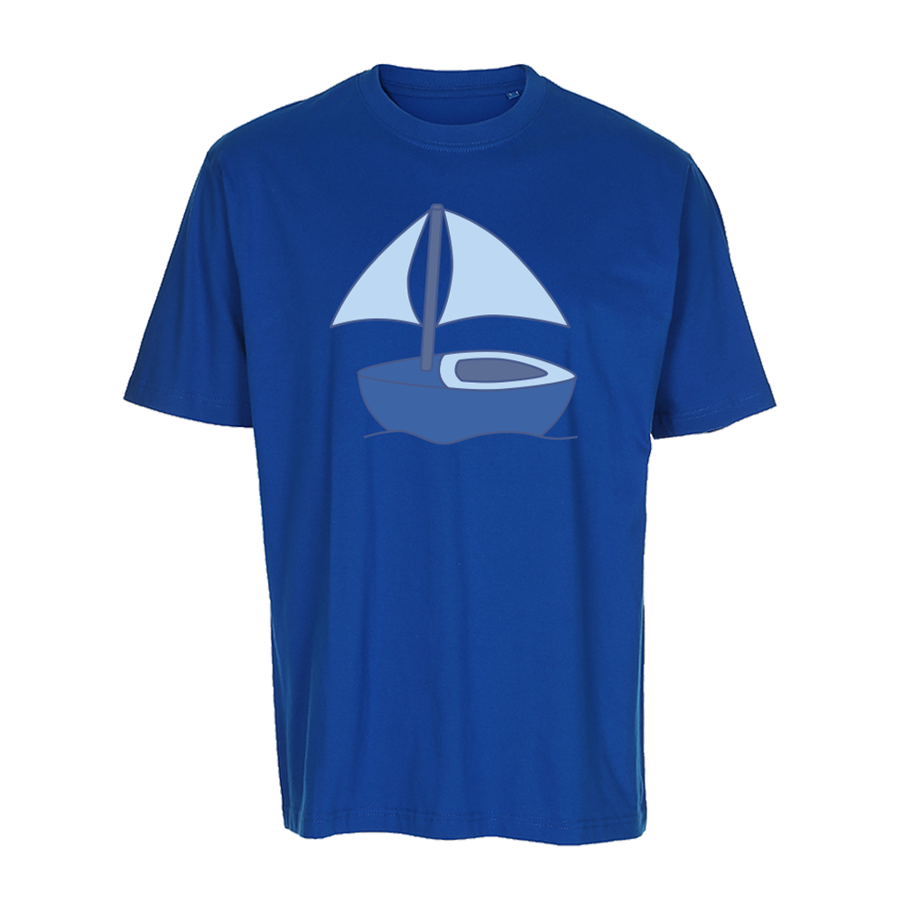 T-shirt voor volwassenen van Kaatje&Mup met een zeilboot